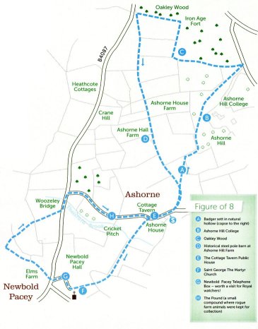 Walk 3 Map: Ashorne and Newbold Pacey