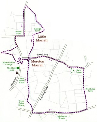 Walk 4 Map: Moreton Morrell