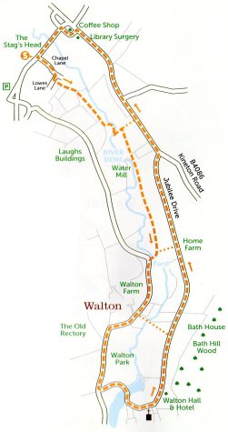 Walk 5 Map: Wellesbourne to Walton and Back