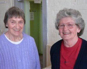Liz Street (volunteer) and Sheelagh Argyle (committee)