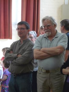 Waiting for their Raffle Prizes